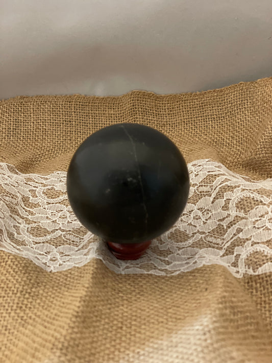 Black Chalcedony Onyx sphere